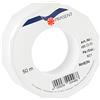 Präsent Rhein - Cordoncino in raso, 3 mm, 50 m, colore: Bianco