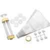 Zenker 15285 - Set di stampi per biscotti e decorazioni, in plastica, colore: panna/bianco