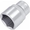 Hazet 880-18 Inserto per Chiave a Bussola Esagonale, Argento, Attacco Quadro, Cavo, 10 mm 3/8 di Pollice