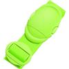 JSA 70558 - Tracolla per valigia, in poliestere resistente, con chiusura a scatto in plastica ABS, per valigie e bagaglio a mano, regolabile, lunghezza 180 cm, verde neon, verde chiaro, 180 cm,