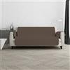 Italian Bed Linen Copridivano Trapuntato double-face TRENDY, 3 Posti, Marrone/Panna