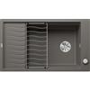 Blanco ELON XL 8 S Lavello 86x50 cm 1 Vasca Rettangolare con Gocciolatoio Silgranit Grigio