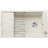 Blanco ELON XL 8 S Lavello 86x50 cm 1 Vasca Rettangolare con Gocciolatoio Silgranit Bianco