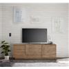 Tecno Arredo 3 Living Base TV 3 ante JUPITER color noce