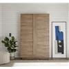 Tecno Arredo 3 Living Mobile rangement 2 ante JUPITER color noce