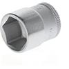 GEDORE Inserto per Chiave a Bussola, Attacco 3/8 pollici, 10 mm, Bocca Esagonale, Chiave a Bussola 19 mm, Utensile, 30 19, Acciaio Cromato