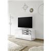 Tecno Arredo 3 Living Base TV Piccola 1 anta e 1 Cassetto MIRO colore bianco