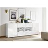 Tecno Arredo 3 Living Madia 2 ante 4 Cassetti MIRO colore bianco