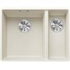 Blanco Lavello una vasca SX con vaschetta SUBLINE 340/160-F 1527161 finitura soft white da 55.2x42.7 cm - Filotop