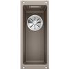 Blanco Lavello una vasca SUBLINE 160-U 1517425 finitura tartufo da 19x46 cm - Sottotop