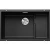 Blanco PRONTA CONSEGNA - Blanco Lavello una vasca con gocciolatoio dx integrato SUBLINE 700-U Level 1518390 finitura antracite da 73x46 cm - Sottotop