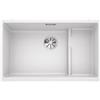 Blanco Lavello una vasca con gocciolatoio dx integrato SUBLINE 700-U Level 1518393 finitura bianco da 73x46 cm - Sottotop