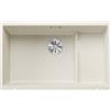 Blanco Lavello una vasca con gocciolatoio dx integrato SUBLINE 700-U Level 1527172 finitura soft white da 73x46 cm - Sottotop