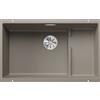 Blanco PRONTA CONSEGNA - Blanco Lavello una vasca con gocciolatoio dx integrato SUBLINE 700-U Level 1518397 finitura tartufo da 73x46 cm - Sottotop