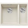 Blanco Lavello una vasca SX con vaschetta SUBLINE 340/160-U 1527162 finitura soft white da 55.5x46 cm - Sottotop