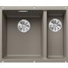 Blanco Lavello una vasca SX con vaschetta SUBLINE 340/160-U 1517430 finitura tartufo da 55.5x46 cm - Sottotop