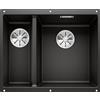 Blanco PRONTA CONSEGNA - Blanco Lavello una vasca DX con vaschetta SUBLINE 340/160-U 1525986 finitura nero da 55.5x46 cm - Sottotop