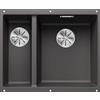 Blanco PRONTA CONSEGNA - Blanco Lavello una vasca DX con vaschetta SUBLINE 340/160-U 1520403 finitura grigio roccia da 55.5x46 cm - Sottotop