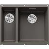Blanco Lavello una vasca DX con vaschetta SUBLINE 340/160-U 1527346 finitura grigio vulcano da 55.5x46 cm - Sottotop