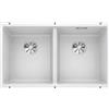 Blanco PRONTA CONSEGNA - Blanco Lavello due vasche SUBLINE 350/350-U 1518594 finitura bianco da 75.5x46 cm - Sottotop