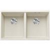Blanco PRONTA CONSEGNA - Blanco Lavello due vasche SUBLINE 350/350-U 1527164 finitura soft white da 75.5x46 cm - Sottotop