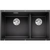 Blanco PRONTA CONSEGNA - Blanco Lavello due vasche SUBLINE 430/270-U 1523151 finitura antracite da 75.5x46 cm - Sottotop