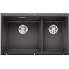 Blanco PRONTA CONSEGNA - Blanco Lavello due vasche SUBLINE 430/270-U 1523152 finitura grigio roccia da 75.5x46 cm - Sottotop