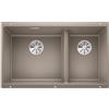 Blanco PRONTA CONSEGNA - Blanco Lavello due vasche SUBLINE 430/270-U 1523158 finitura tartufo da 75.5x46 cm - Sottotop