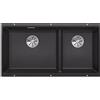 Blanco PRONTA CONSEGNA - Blanco Lavello due vasche SUBLINE 480/320-U 1519474 finitura antracite da 85.5x46 cm - Sottotop
