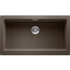 Blanco Lavello una vasca VINTERA XL 9-UF 1526108 finitura caffè da 89.6x51 cm - Filotop/Sottotop
