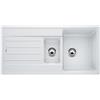 Blanco PRONTA CONSEGNA - Blanco Lavello una vasca con vaschetta e gocciolatoio LEGRA 6 S 1522209 finitura bianco da 100x50 cm - Sopratop