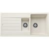Blanco Lavello una vasca con vaschetta e gocciolatoio LEGRA 6 S 1527088 finitura soft white da 100x50 cm - Sopratop