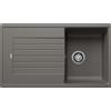 Blanco Lavello una vasca con gocciolatoio ZIA 45 SL 1527384 finitura grigio vulcano da 86x50 cm - Sopratop