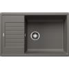 Blanco Lavello una vasca con gocciolatoio ZIA XL 6 S Compact 1527397 finitura grigio vulcano da 78x50 cm - Sopratop