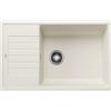 Blanco Lavello una vasca con gocciolatoio ZIA XL 6 S Compact 1527214 finitura soft white da 78x50 cm - Sopratop