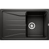 Blanco Lavello una vasca con gocciolatoio SONA 45 S 1525970 finitura nero da 78x50 cm - Sopratop