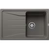 Blanco Lavello una vasca con gocciolatoio SONA 45 S 1527332 finitura grigio vulcano da 78x50 cm - Sopratop