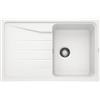 Blanco Lavello una vasca con gocciolatoio SONA 45 S 1519665 finitura bianco da 78x50 cm - Sopratop