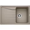 Blanco Lavello una vasca con gocciolatoio SONA 45 S 1519669 finitura tartufo da 78x50 cm - Sopratop