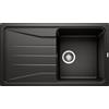 Blanco Lavello una vasca con gocciolatoio SONA 5 S 1525972 finitura nero da 86x50 cm - Sopratop