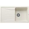 Blanco Lavello una vasca con gocciolatoio SONA 5 S 1527151 finitura soft white da 86x50 cm - Sopratop