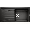 Blanco Lavello una vasca con gocciolatoio SONA XL 6 S 1525977 finitura nero da 100x50 cm - Sopratop