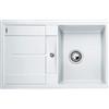 Blanco Lavello una vasca con gocciolatoio METRA 45 S 1513187 finitura bianco da 78x50 cm - Sopratop