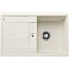 Blanco Lavello una vasca con gocciolatoio METRA 45 S 1527106 finitura soft white da 78x50 cm - Sopratop