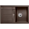 Blanco Lavello una vasca con gocciolatoio METRA 45 S 1515039 finitura caffè da 78x50 cm - Sopratop