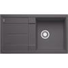 Blanco Lavello una vasca con gocciolatoio METRA 5 S 1518872 finitura grigio roccia da 86x50 cm - Sopratop