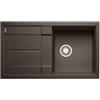 Blanco Lavello una vasca con gocciolatoio METRA 5 S 1515042 finitura caffè da 86x50 cm - Sopratop