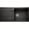 Blanco Lavello una vasca con gocciolatoio METRA XL 6 S 1525930 finitura nero da 100x50 cm - Sopratop