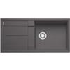 Blanco Lavello una vasca con gocciolatoio METRA XL 6 S 1518880 finitura grigio roccia da 100x50 cm - Sopratop