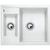 Blanco PRONTA CONSEGNA - Blanco Lavello una vasca con vaschetta METRA 6 1516173 finitura bianco da 61.5x50 cm - Sopratop